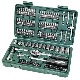 Brüder Mannesmann Werkzeuge Steckschlüsselsatz metrisch 130-tlg.