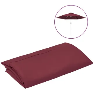 vidaXL Ersatzbezug für Sonnenschirm Bordeauxrot 300 cm - bordeaux