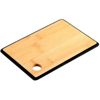 Kesper Schneidebrett Babus schwarz , Beige , Naturmaterialen , 15x23 cm , Küchenzubehör, Schneidebretter