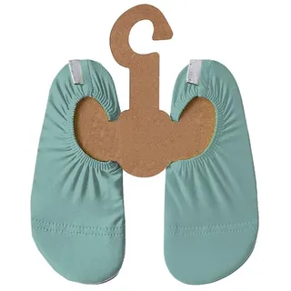 Slipstop Kinder Strandschuhe Anti Rutsch Sport- Schwimmschuhe Badeschuhe Urlaub Mint-Blue Junior Sonnenschutzfaktor 50+, Gr. 18-20