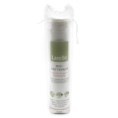 Larelle Bio-Wattepads rund, 80 Stück, GOTS Ecocert, ca. Ø57 mm, perfekt für die tägliche Schönheitspflege