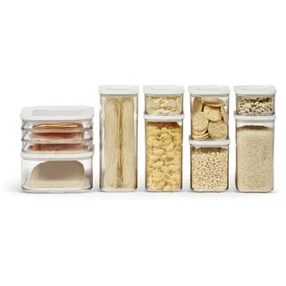 Mepal Frischhaltedose rechteckig weiß 1 l 9-teiliges Set
