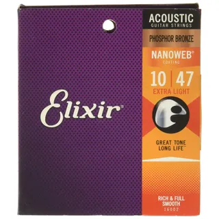 ELIXIR 16002 Acoustic Phosphor Bronze Nanoweb Extra Light
