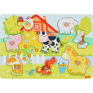 GoKi Steckpuzzle Bauernhoftiere (57392)