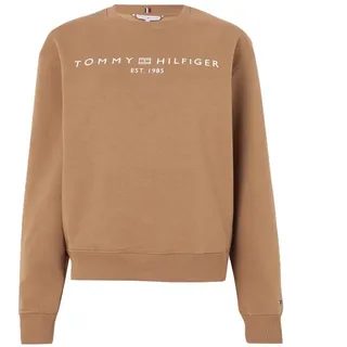 Tommy Hilfiger Damen Sweatshirt ohne Kapuze, Grün (Classic Khaki), XS