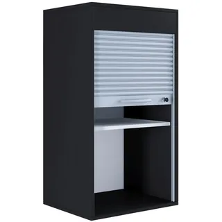 VCM Aktos L Rollladenschrank 50 x 40 x 93 cm schwarz