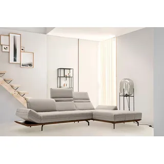 creation by rolf benz Creation BY ROLF BENZ, Ecksofa »CR.420, Designecksofa, L-Form« in 2 Qualitäten, Holzrahmen in Eiche natur), oder Nußbaum, Breite 313 cm,