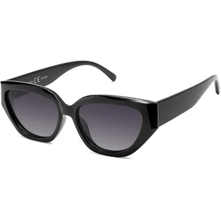 SOJOS Cateye Polarisierte Groß Sonnenbrille Damen SJ2237 | UV400 Schutz Groß Eckig Retro Vintage Klassisch Outdoor