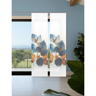 home in green THALIN Paneelwagen 60 x 245 cm Blau 2 Stk.