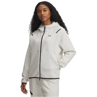 Under Armour Unstoppable Fleece Reißverschlusspullover Weiß/Schwarz XL