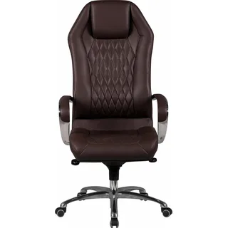 AMSTYLE Chefsessel Monterey Leder Braun