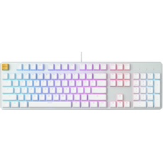 Glorious Gaming GMMK Full Size (100%) – Mechanisches Gaming-Keyboard, Gateron Brown Schalter (taktil), Doubleshot-Kappen, RGB, Hot-Swap & individuell anpassbar, Amerikanisch QWERTY Layout - Weiß