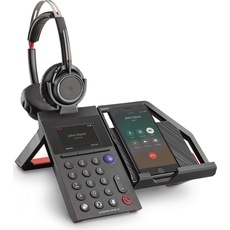 Poly Elara 60 mit Voyager Focus UC (Kabellos), Office Headset, Schwarz