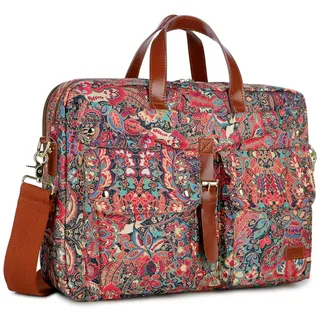 Baosha BC-07 Laptoptasche, Messenger-Tasche, Aktentasche für Damen, 17 Zoll, mehrfarbig, Hs, Large, Classic