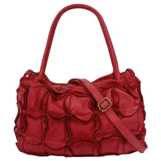 Samantha look Shopper Leder Rot