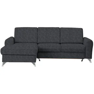 Cantus Ecksofa , Dunkelgrau , Textil , Uni , Ottomane links, L-Form , 244x167 cm , Liegefunktion , Wohnzimmer, Sofas & Couches, Wohnlandschaften, Ecksofas