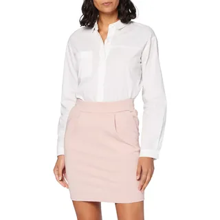 ICHI IHKATE SK Damen Kurzer Rock Minirock mit Stretch und Elastikbund, Größe:XL, Farbe:Rose Smoke MLG (12524)