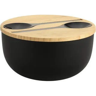 KESPER Salatschüssel Schwarz 4-tlg.