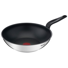 Tefal Primary Wokpfanne 28 cm, Edelstahl mit Antihaftbeschichtung