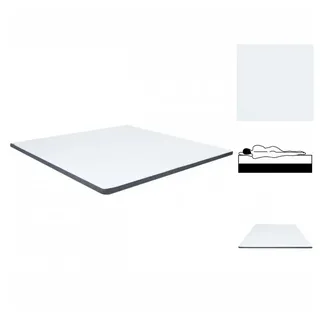 vidaXL Boxspringbett-Matratzenauflage Mittelweich 200 x 200 x 5 cm Weiß