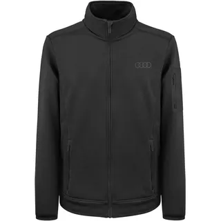 Audi Collection Audi Herren Jacke mit Innenfleece (DE/NL/SE/PL, Alphanumerisch, 3XL, Regular, Regular, Schwarz)
