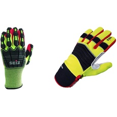 SEiZ 800295#11 SPECTER, Universeller Handschuh für Rettungskräfte & Mechanic 800185 Universeller Handschuh für Rettungskräfte, Gr. 11, Gelb/Schwarz/Rot/Grau