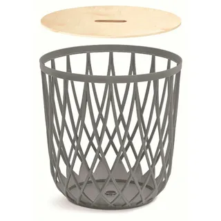 Prosperplast Mehrzweckkorb mit Deckel 55L 44,7 x 44,7 x 45 cm grau