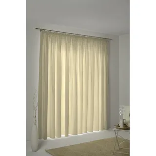 Vorhang WIRTH "Trondheim 234 g/m2" Gr. 4, beige, B:132cm H:200cm, Chenille, Polyacryl, Gardinen, Vorhang