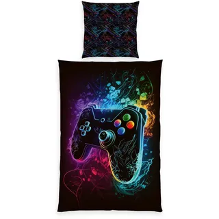 Herding Young Collection Gaming Mikrofaser Mehrfarbig 135 x 200 cm + 80 x 80 cm