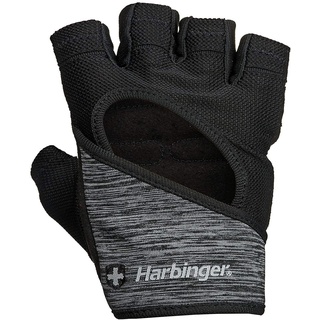 Harbinger FlexFit Fitness Handschuh Damen, Gewichtheber Handschuhe, Waschmaschinengeeignet, Schwarz/Heidekraut, L