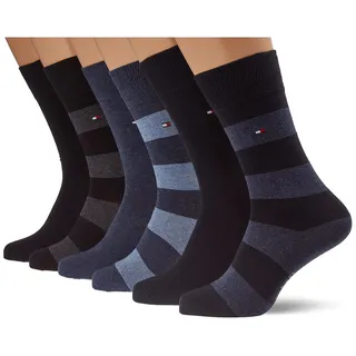 Tommy Hilfiger Herren, Classic Socken, Blau/Schwarz, 39-42, EU