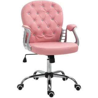Vinsetto Ergonomischer Bürostuhl Rosa