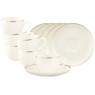 SELTMANN WEIDEN Espressotasse mit Untertasse 0,11 l Creme 6 St.