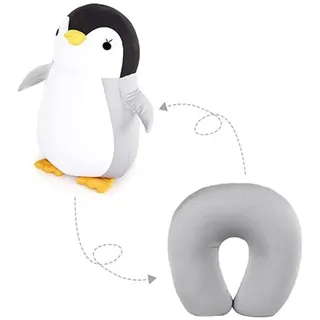 Ghzste Nackenkissen, Nackenkissen, 2 in 1, niedlich, Pinguin, U-Form, Nackenkissen, Erwachsene, Kinder, Camping, Wandern, Flugzeug