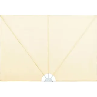 vidaXL Faltbarer Terrassen-Seitenfächer Creme 300×200 cm - Creme