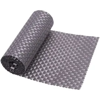 Sichtschutzstreifen Rattan 19 x 250 cm platinfarben