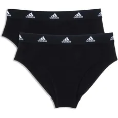 adidas Damen Multipack Bikini (2pk) -4A1P92 Slip, Schwarz, XS (2er Pack)