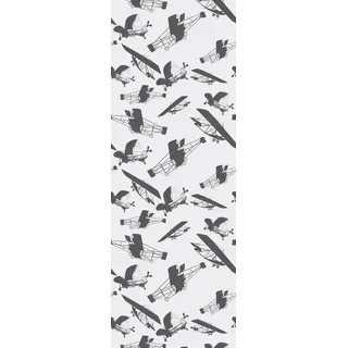 queence Vinyltapete "Femmechina" Auto  Retro  bedruckt  clean  minimalistisch glatt 90x250cm, selbstklebend, kinderleichte Anbringung, Sticker, grau
