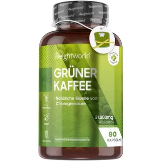 WeightWorld Grüner Kaffee Kapseln Kaffee 90 St.