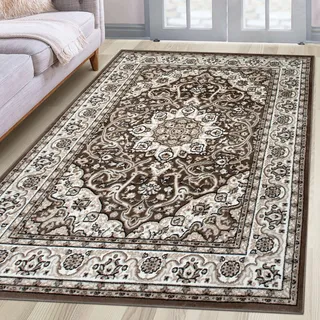 Teppich OTTO HOME "Miane, Orient-Design, kurzflor" Gr. 6, beige, B:200cm H:8mm L:300cm, Kunstfaser, Teppiche, Teppich, weiche Haptik, Wohnzimmer, Esszimmer, Schlafzimmer