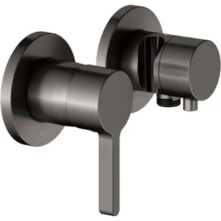 Keuco EDITION 400 Einhebelmischer Set UP 2-Wege mit Schlauchanschluss und Brausehalter, 51551351221