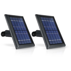 Wasserstein Solarpanel mit 13,1 ft/4 m Kabel mit 2W 5V Aufladung kompatibel NUR mit Blink Outdoor, Blink Outdoor (3rd Gen) & Blink XT2/Blink XT (schwarz, 2er Pack)