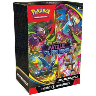 Pokémon Boosterbundle Mega-Entwicklung Fatale Flammen (6 Boosterpacks)