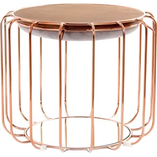 Kayoom Pouf Comfortable 110 Samt 50 x 45 x 50 cm Lila/Pink