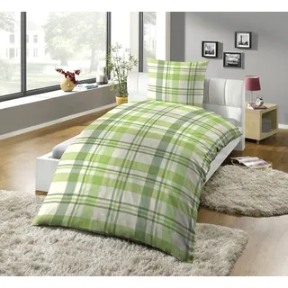 Kinzler Emil kariert Polycotton Bunt 135 x 200 cm + 2 x 80 x 80 cm