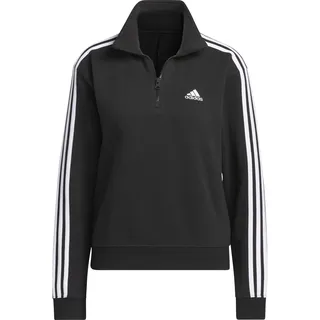 Adidas IC8780 W 3S FT QZ Sweatshirt Damen Black/White Größe S