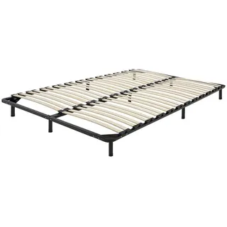 Beliani Freistehender Lattenrost 140x200 cm Schwarz Combourg , Metall , 140x21x197 cm , Schlafzimmer, Lattenroste