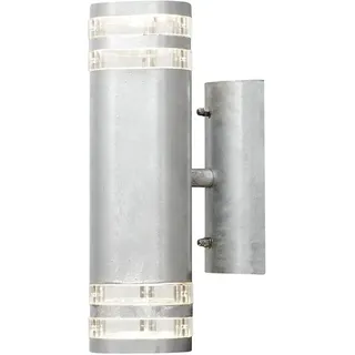 Konstsmide Außenwandleuchte galvanisierter Stahl 30,0 cm inkl. Bewegungsmelder silber