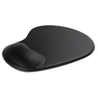 Gel Mauspad ergonomische Handgelenkauflage - Office Komfort Mousepad - Handgelenkpolster Handauflage - Gelkissen Gelpolster - Maus und Tastatur - für Computer Laptop Notebook - Schwarz