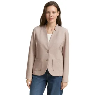 Tom Tailor 1038703 Ottoman Blazer mit Taschen, 38330 - Soft Taupe Melange, L